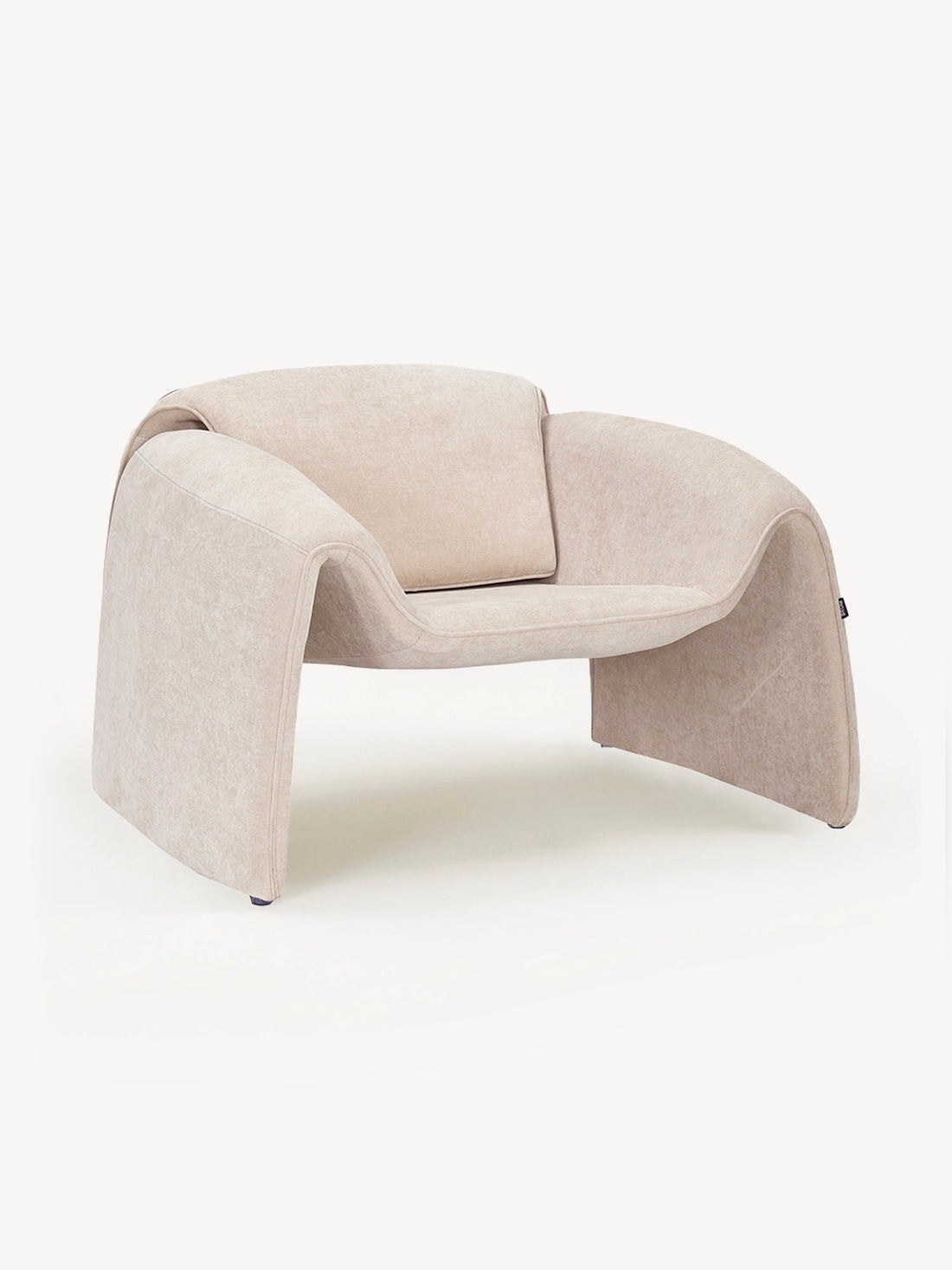 Sillón Individual Melbourne Beige Vista en Perspectiva