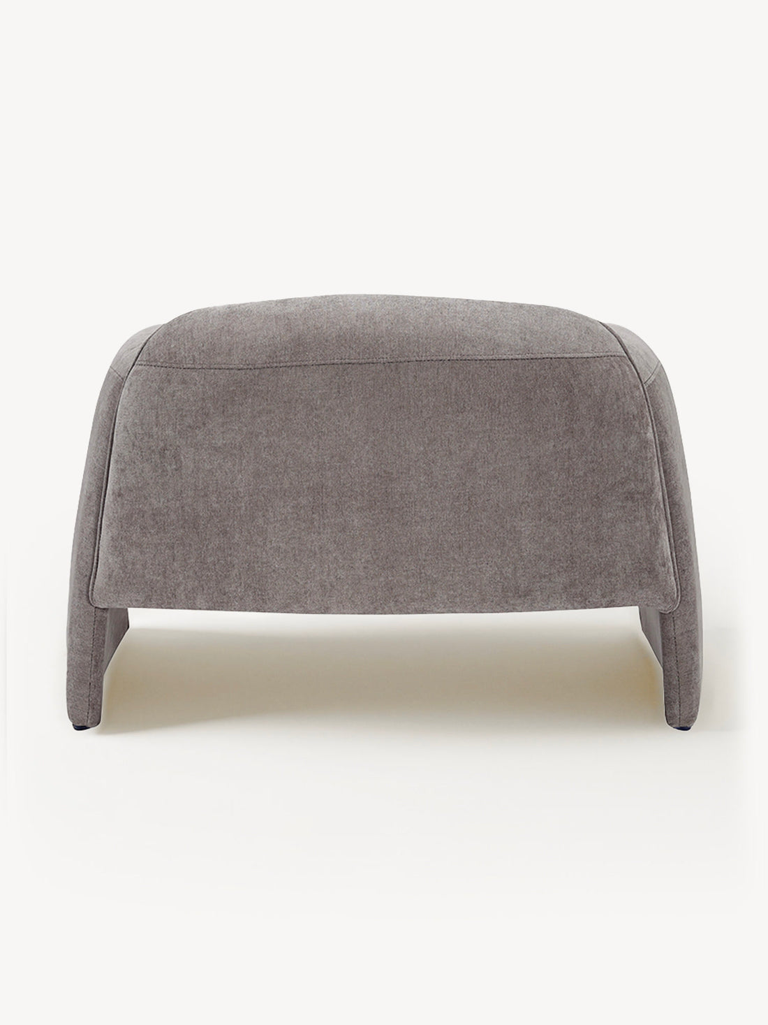 Sillón Individual Melbourne Gris Vista en Perspectiva Trasera