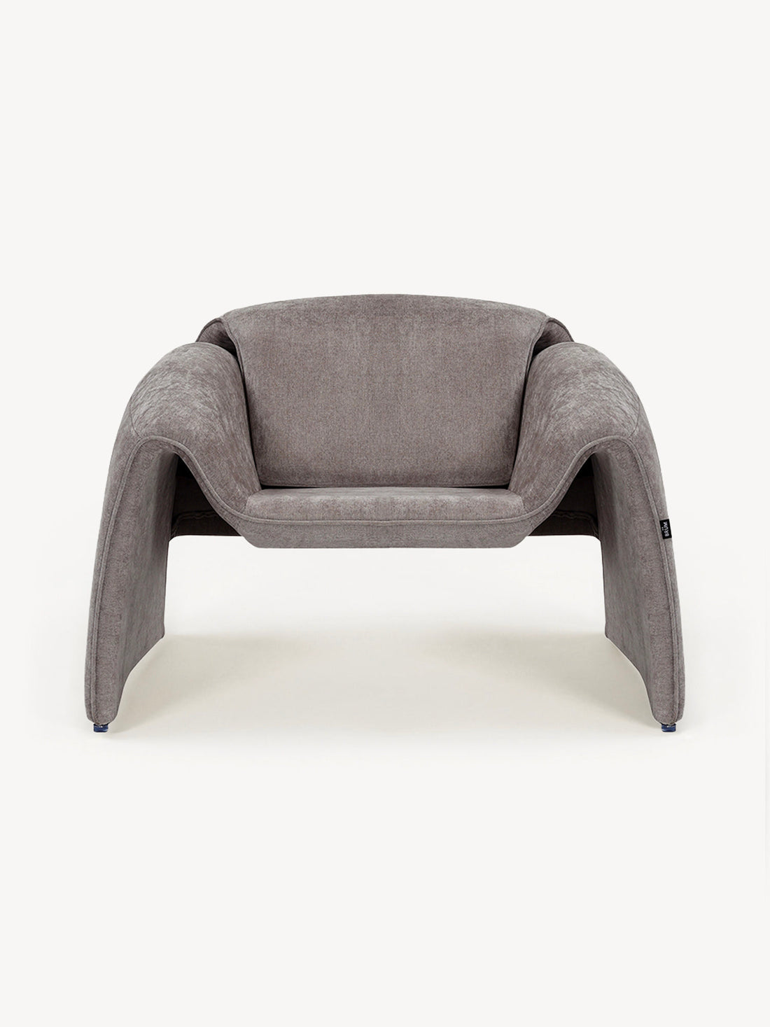 Sillón Individual Melbourne Gris Vista Frontal