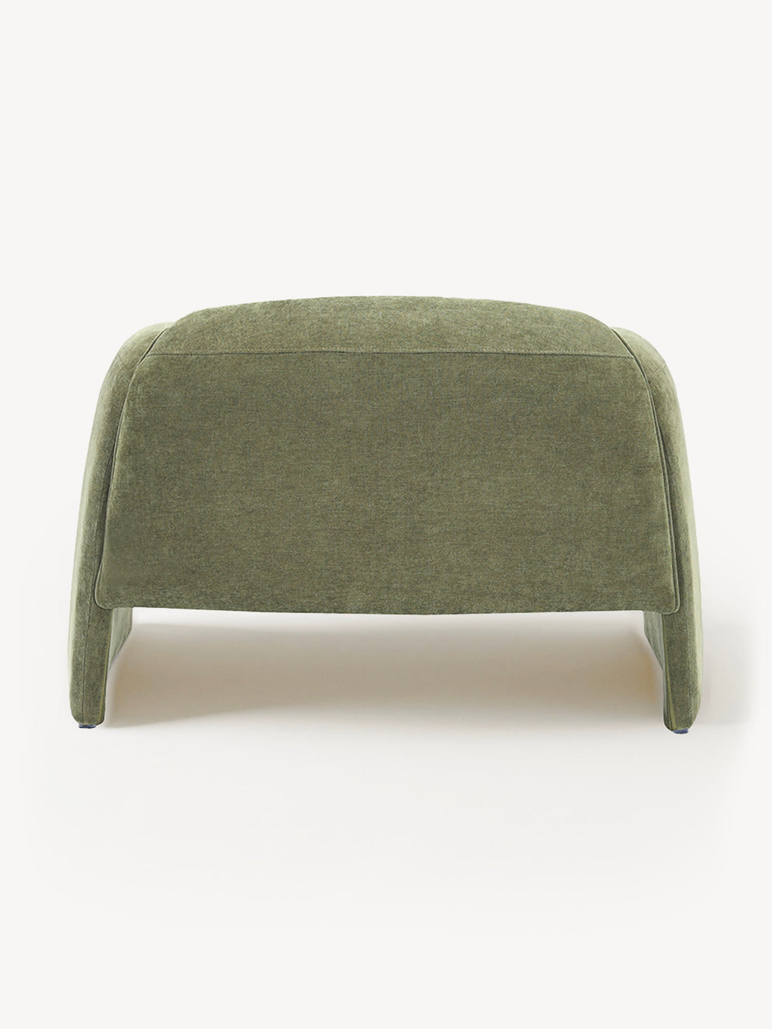 Sillón Individual Melbourne Verde Vista en Perspectiva Trasera