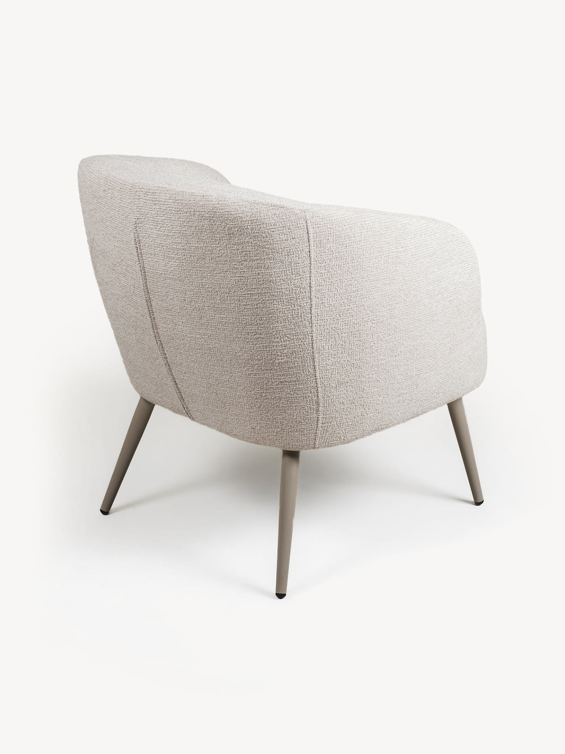Sillón Individual Perugia Beige Vista en Perspectiva Trasera