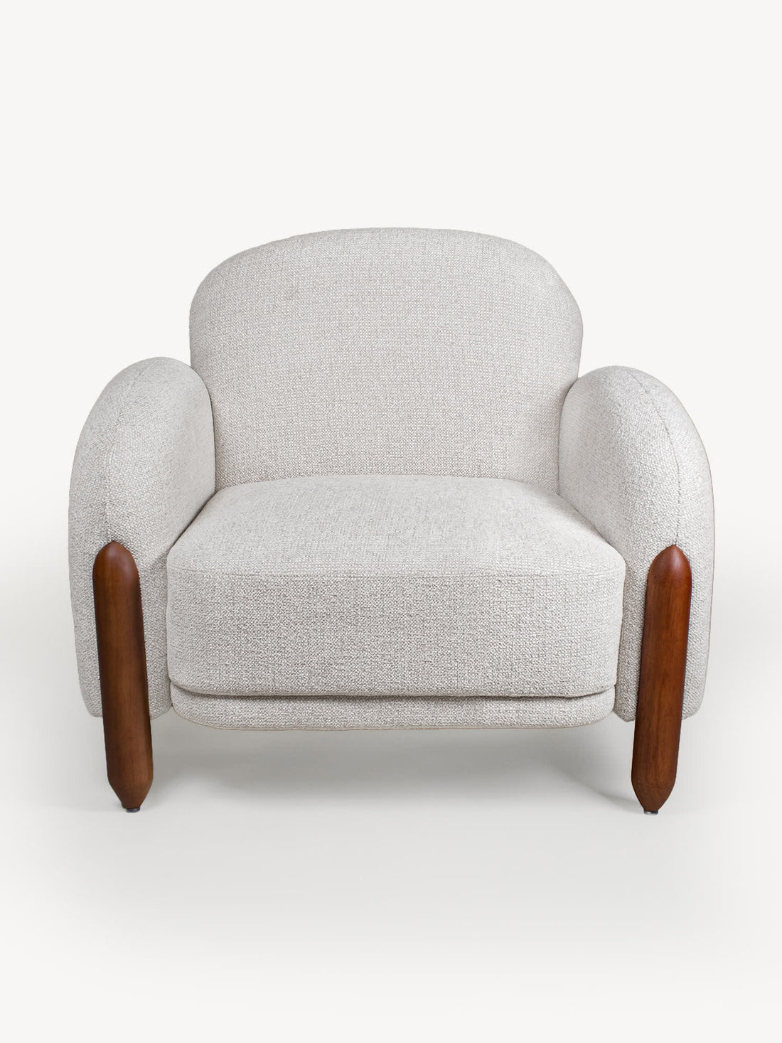 Sillón Individual Viena Beige Vista Frontal