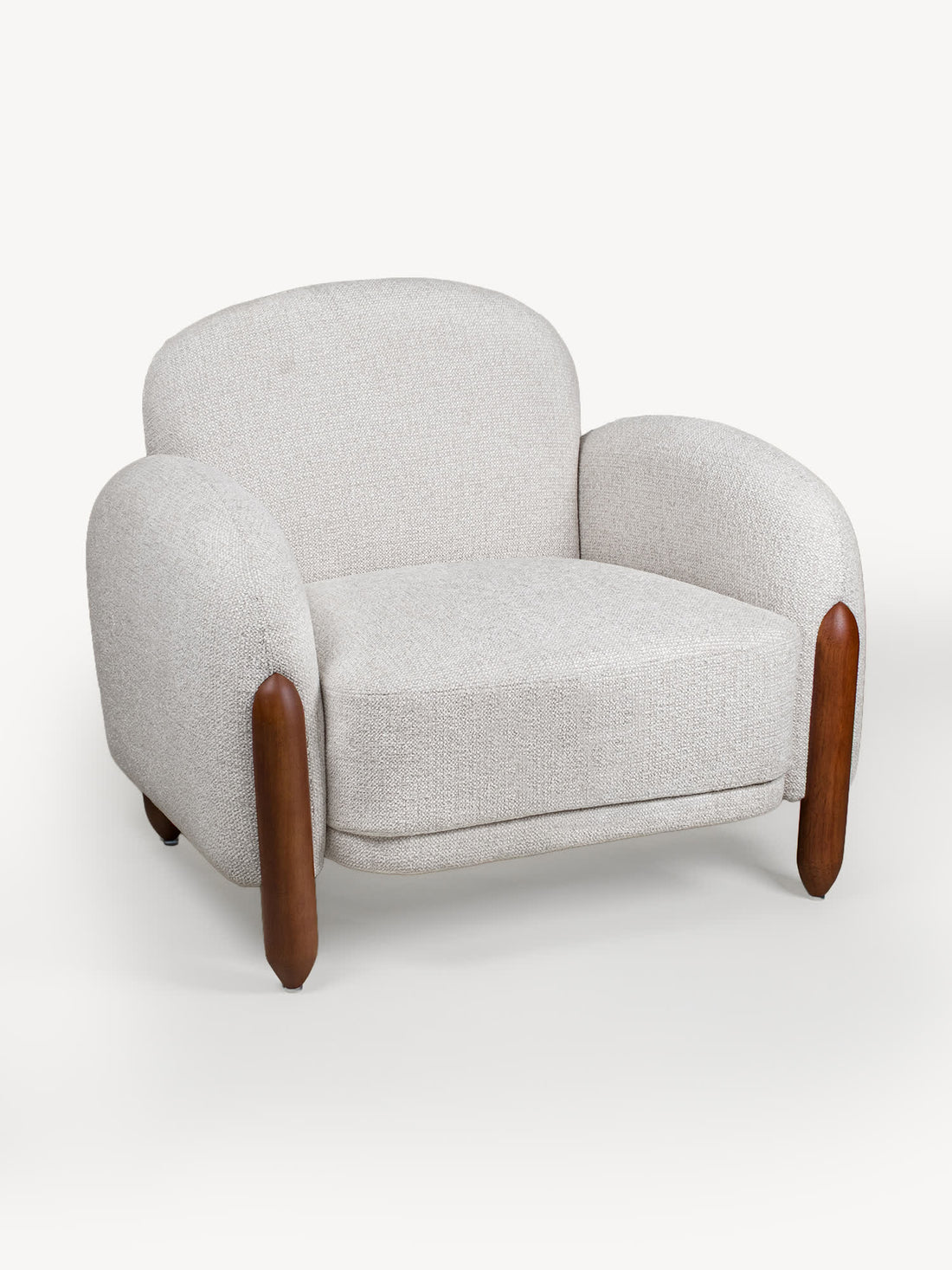 Sillón Individual Viena Beige Vista en Perspectiva