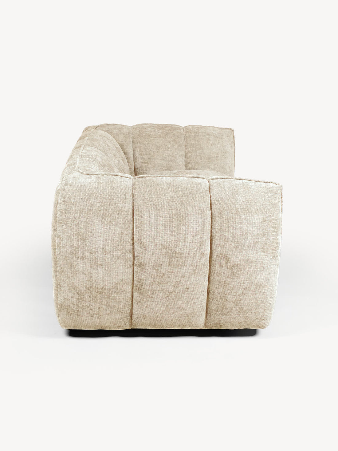 Sofá Milán 2 Plazas Beige Vista Lateral