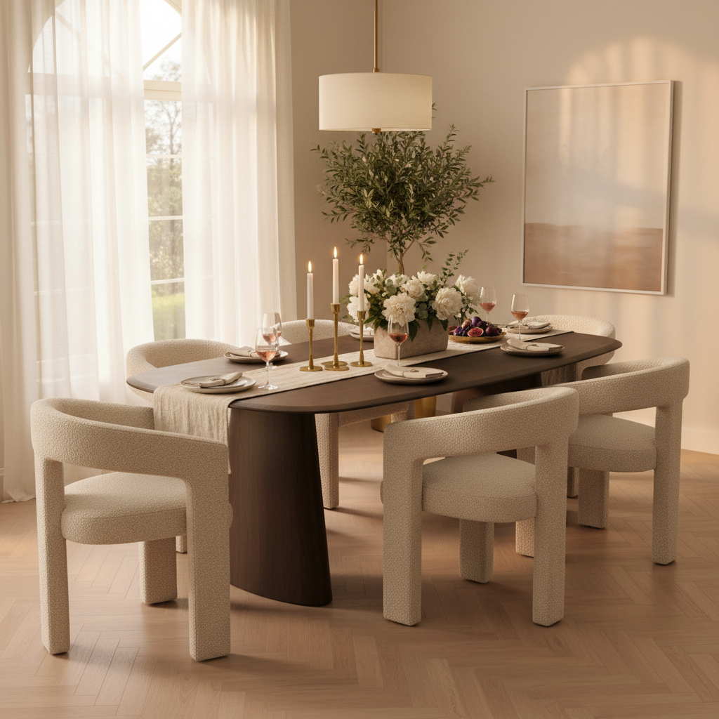 Silla Estambul en comedor estilo Mar de Plata, foto ambientada