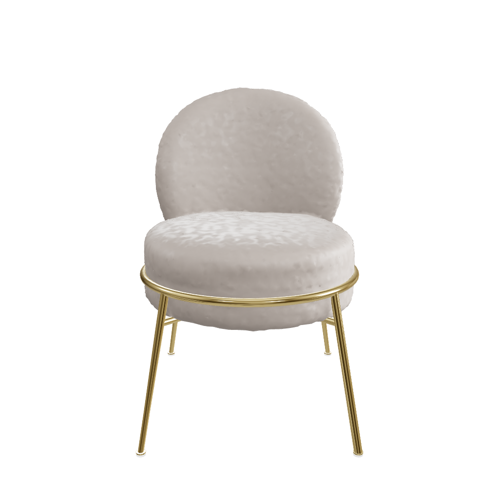 Silla Brela Beige vista 3d