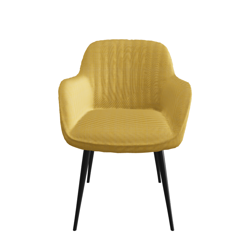 Silla Manchester Amarillo 3D