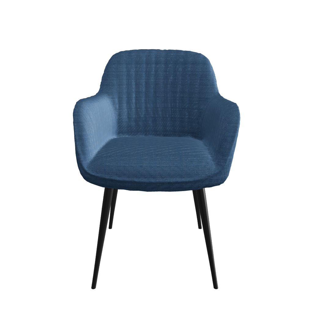 Silla Manchester Azul Vista 3D