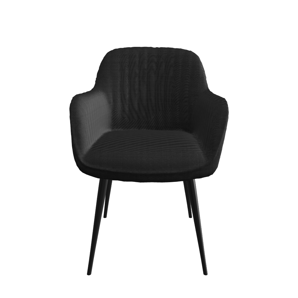 Sillas Manchester Negra Vista  3D