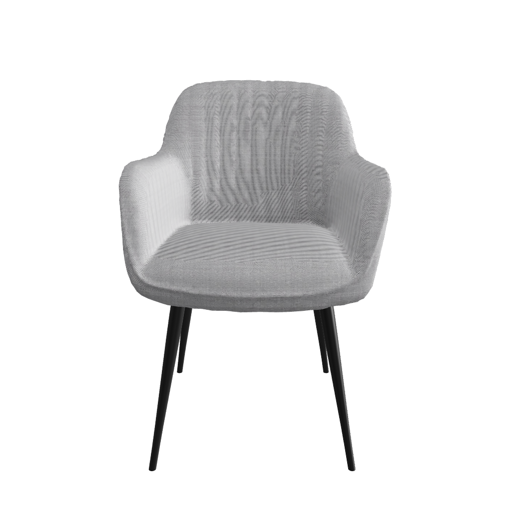 Silla Manchester Gris 3D