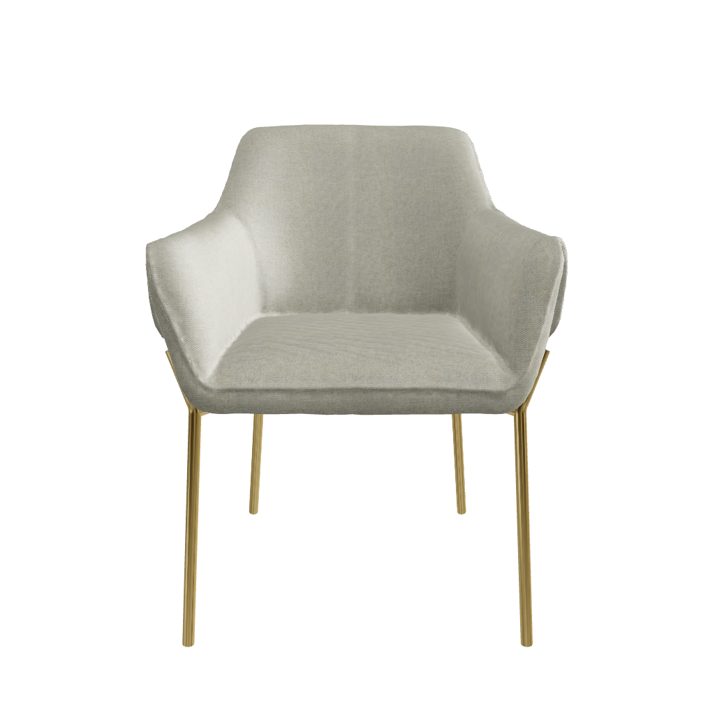 Silla Toronto Beige Modelo 3D 