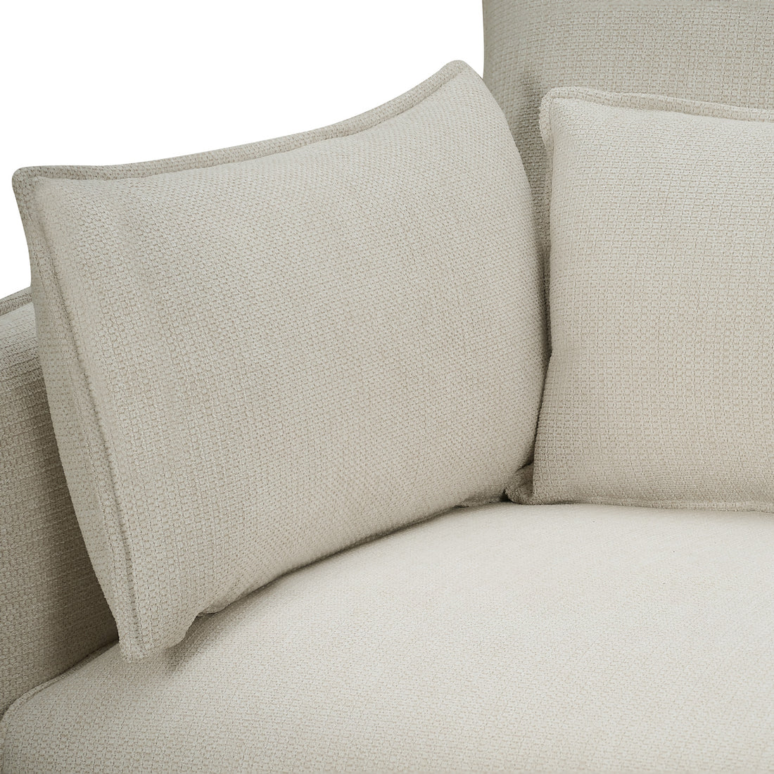 Sofá Noruega Beige Vista de Detalle del Cojín