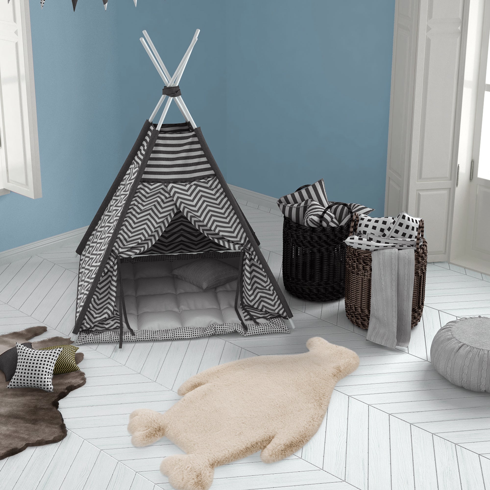 Tapete Baby Penguin Crema