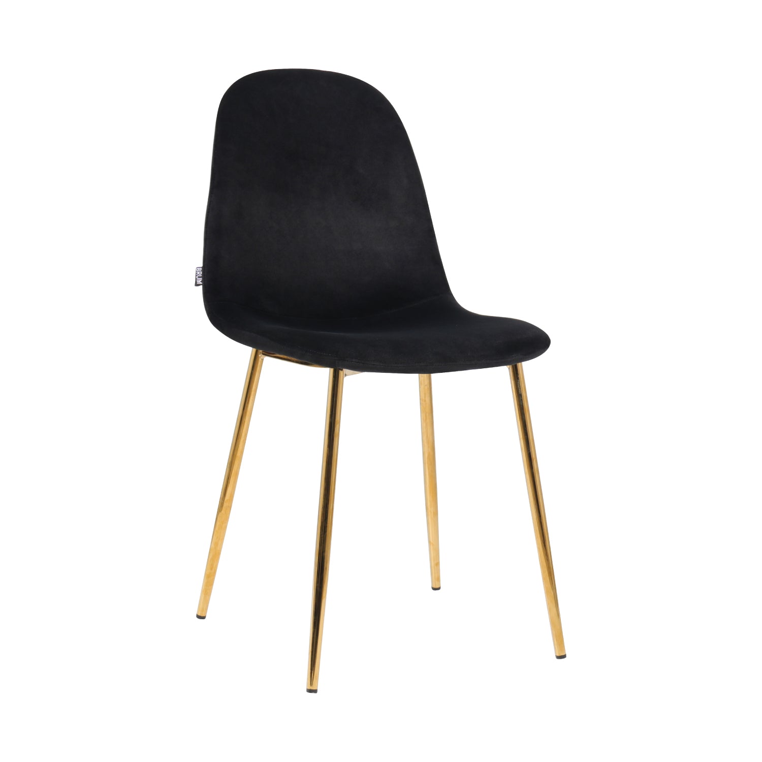 Silla Verona Negra Vista en Perspectiva